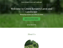 Tablet Screenshot of greenkeeperstexas.com